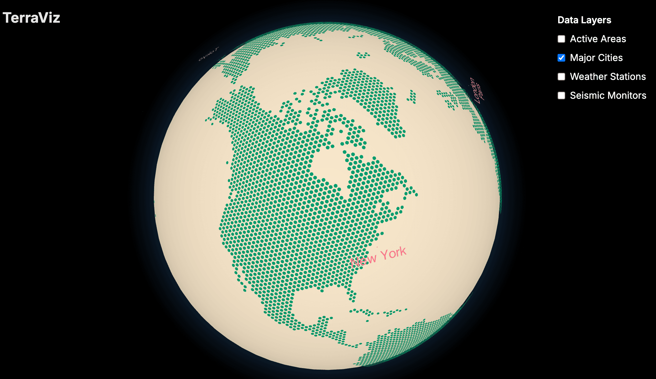 Interactive 3D Globe Analytics